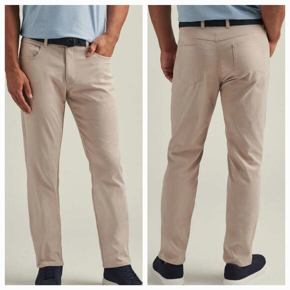 Peter Millar Stretch Chino Performance Golf Pants Khaki 5-pocket EB66 size 40x32 - Picture 11 of 14